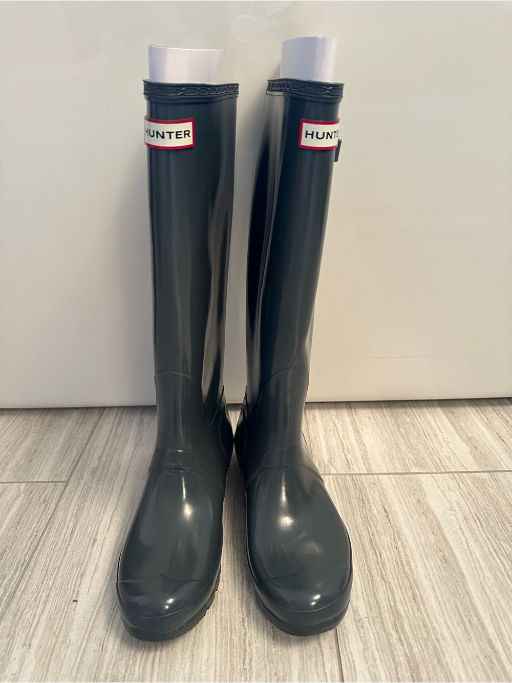 Hunter Gloss Green Tall Rain Boots